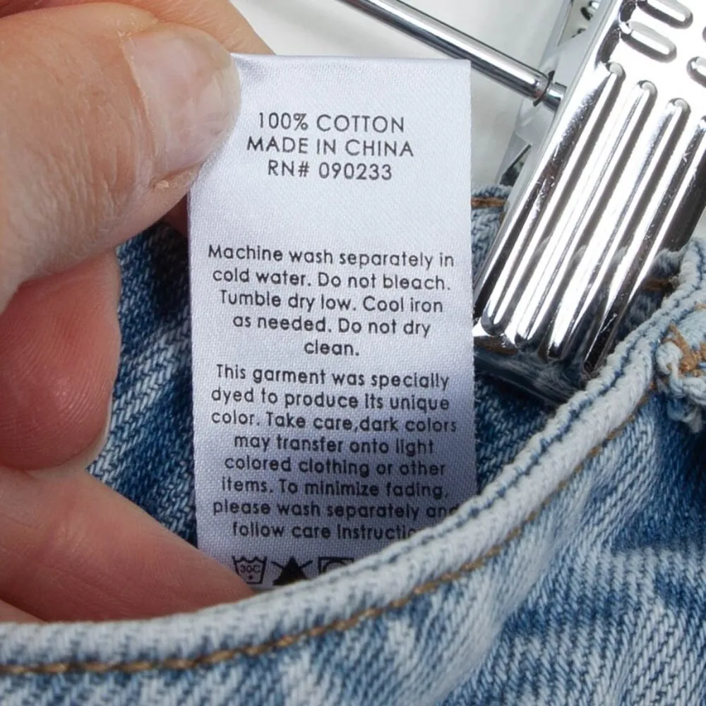 PacSun  Distressed Light Wash Mom Jeans Womens Size 24 - Image 8