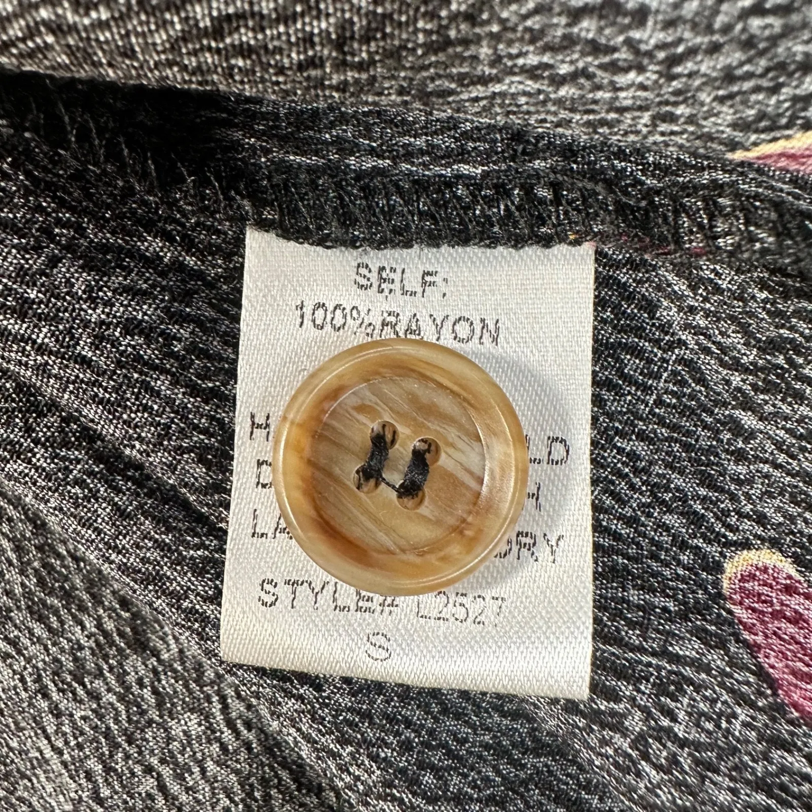 By Together Wrap Dress Women's Small Short Sleeve Bow Spotted Black V-Neck New - Image 9