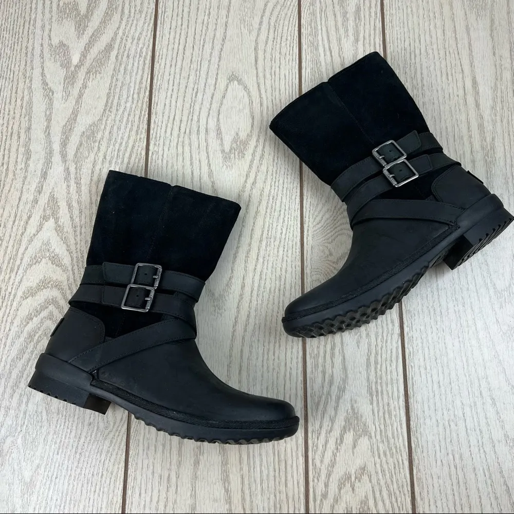 Lorna Buckle Detailed Boots US6.5 Women's Black $190 - Image 2
