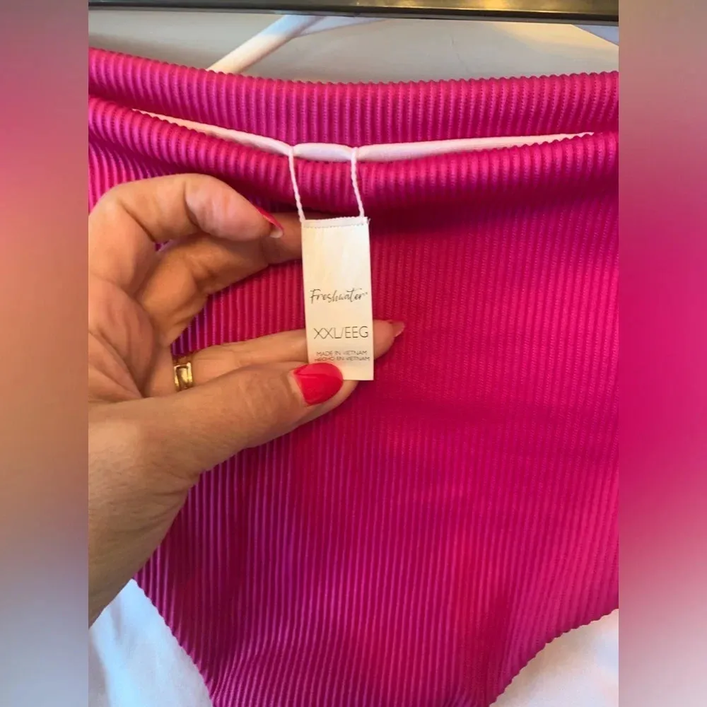 Freshwater 2 pc pink tankini top +‎ tummy slimming bottoms XXL - Image 9