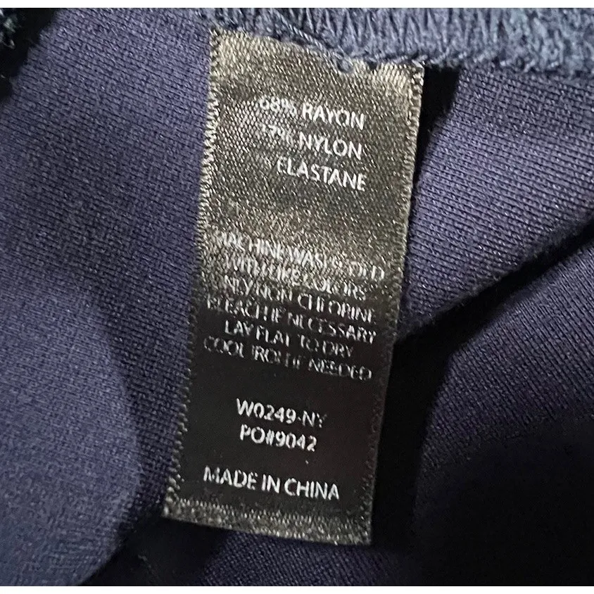 Betabrand‎ Women's Dress Yoga Pants Navy Blue Size L Work Career Stretch capri - Image 5