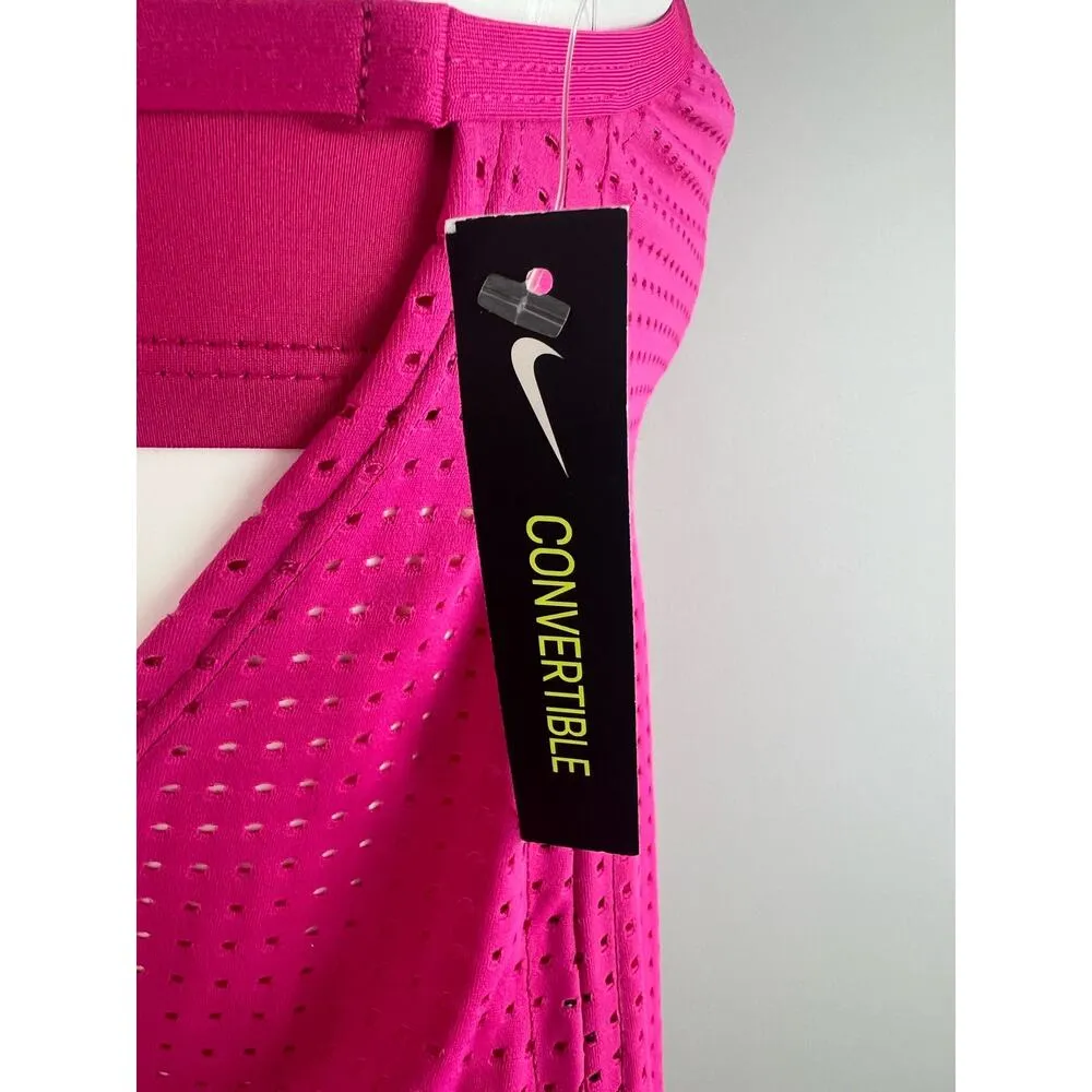 Nike Pink Stretch Mesh Sporty Essential Tankini Swimsuit Top Small - Image 10