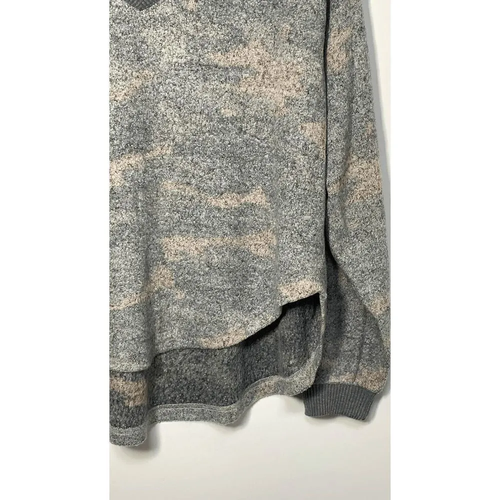 Vintage Havana Camouflage Long Sleeve V-Neck Pullover Sweater Camouflage Small - Image 3