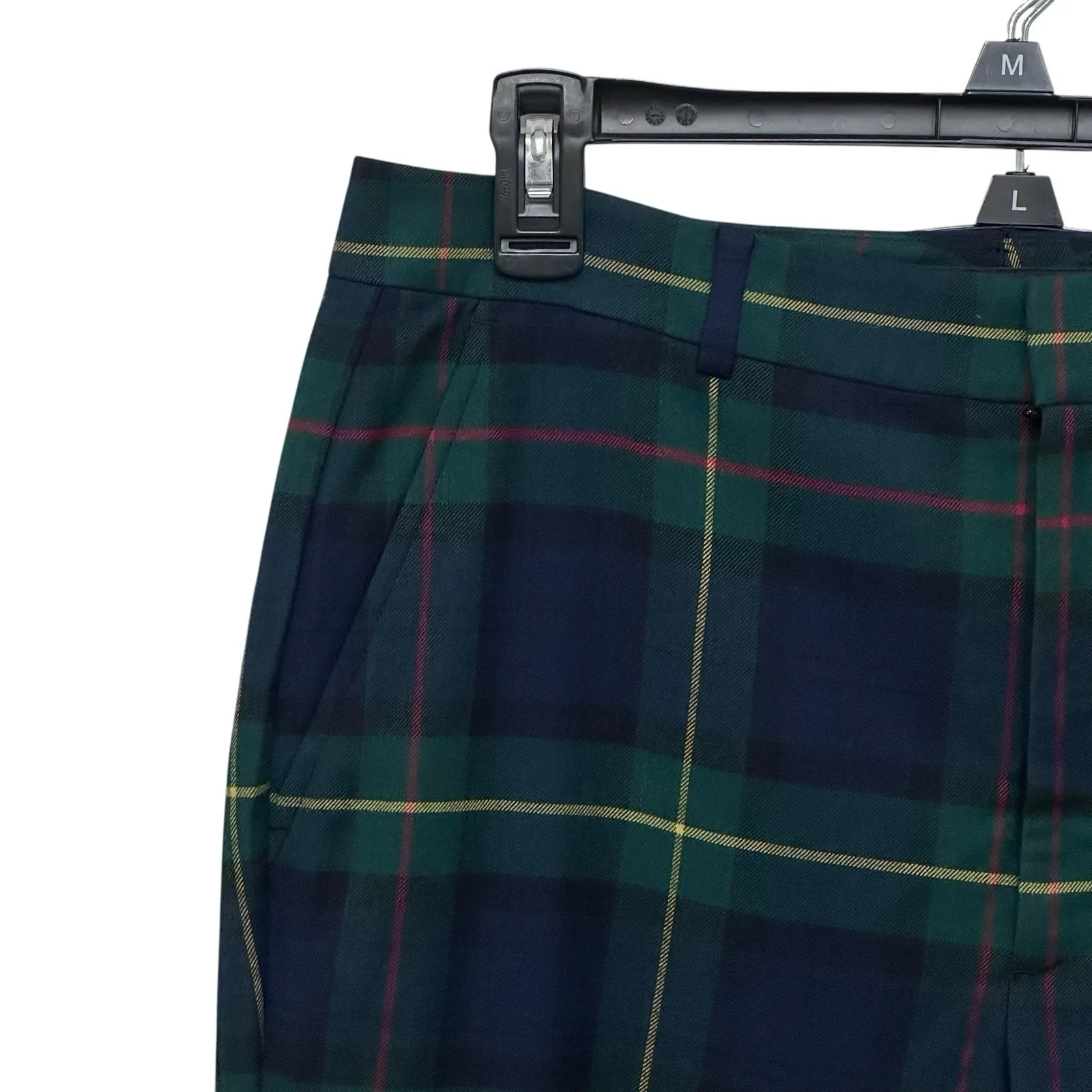 NWT Lauren Ralph Lauren Plaid Wool Blend Lined Pants Women's Size 8 Holidays - Image 2