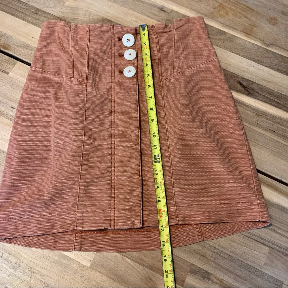 Every Minute Every Hour Terra Cotta Button Down Skirt 6 - Image 5