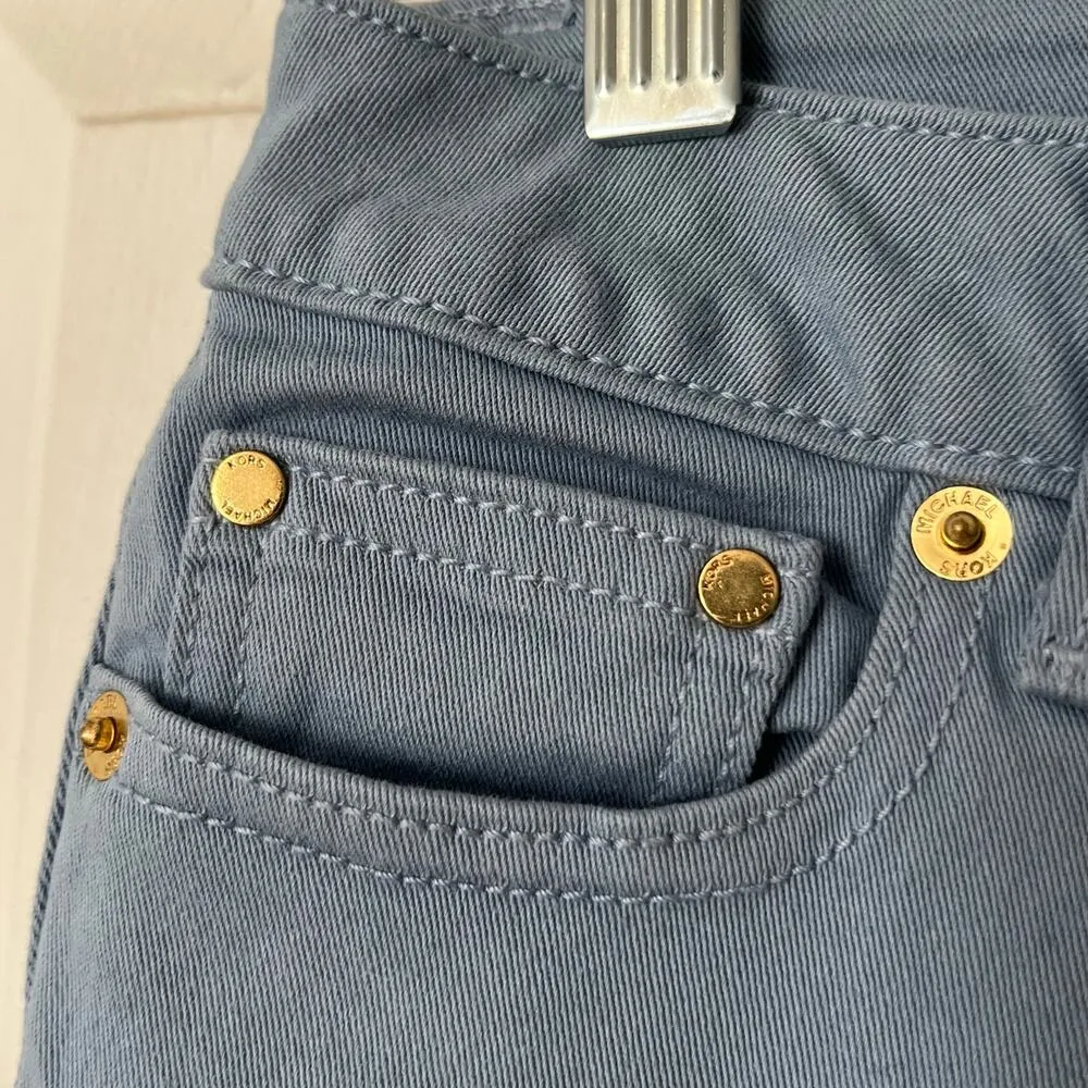 MICHAEL Michael Kors Izzy Cropped Skinny Mid-Rise Cropped Pants - Size 2P - NWT - Image 2