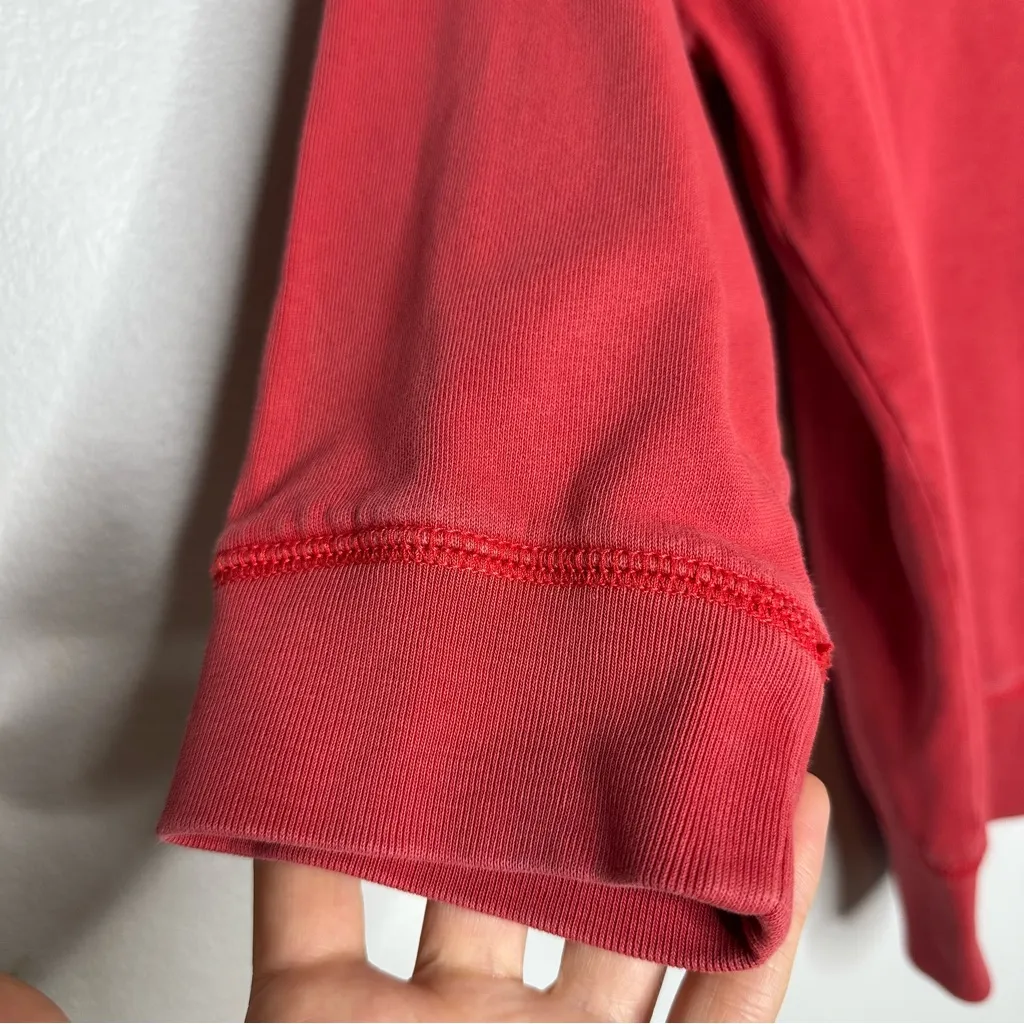 Vintage Gap 100% Cotton Crewneck Sweatshirt Red Plaid Sz M Cabincore Preppy - Image 8