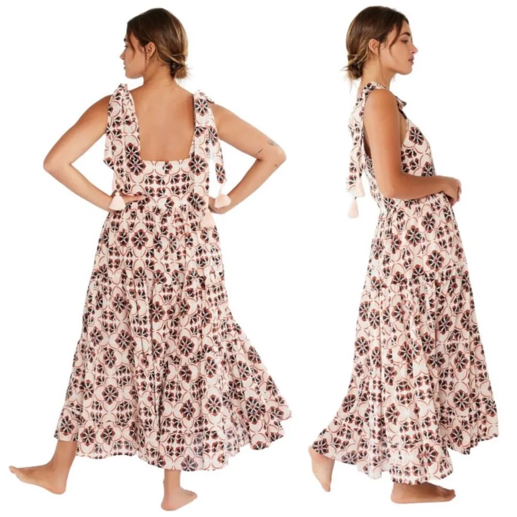 Mille Daphne Sundress Maxi Dress Sayulita Pink Size XS - Image 2