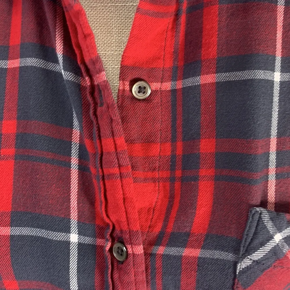 Denim & Supply Ralph Lauren Boyfriend Fit Red Plaid Button Down Flannel … - Image 5