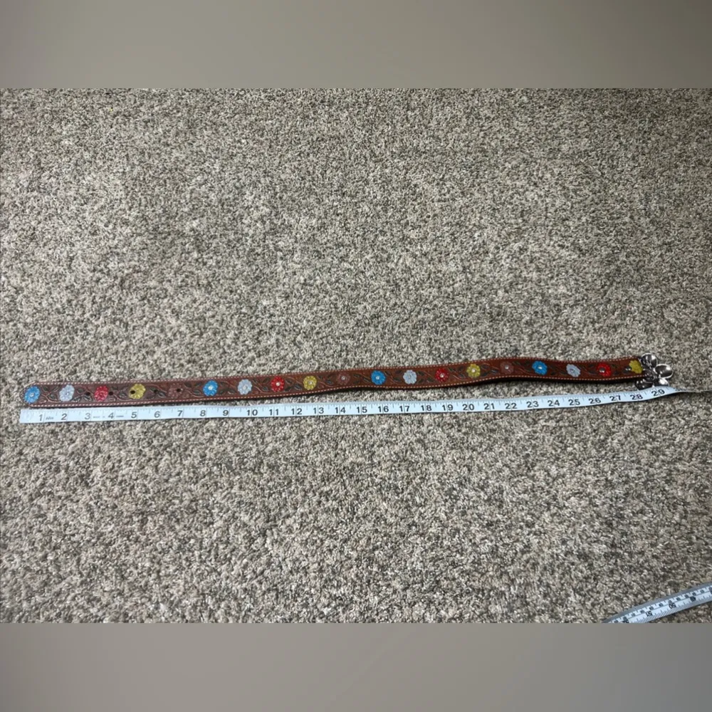 Nocona genuine leather belt size 24 - Image 13