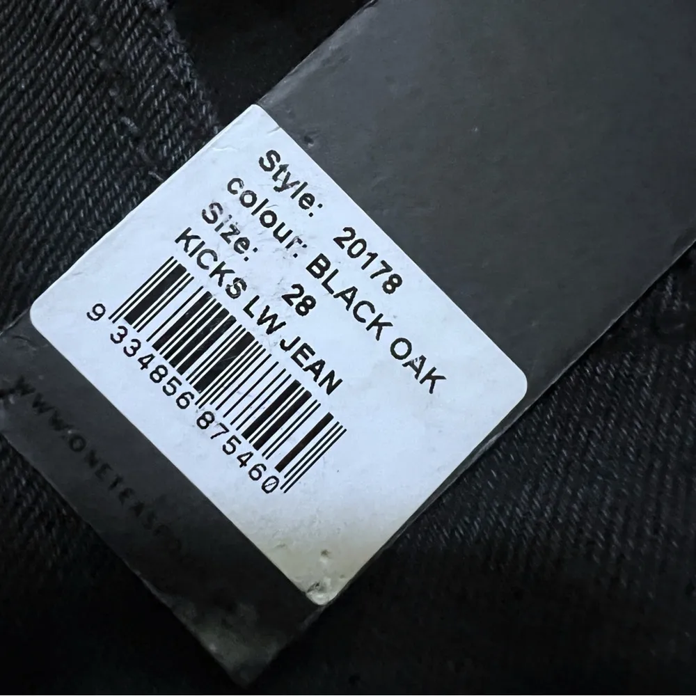 NWT One Teaspoon Kicks Low Waist Flared Denim Jeans Black SZ 28 $148 - Image 9