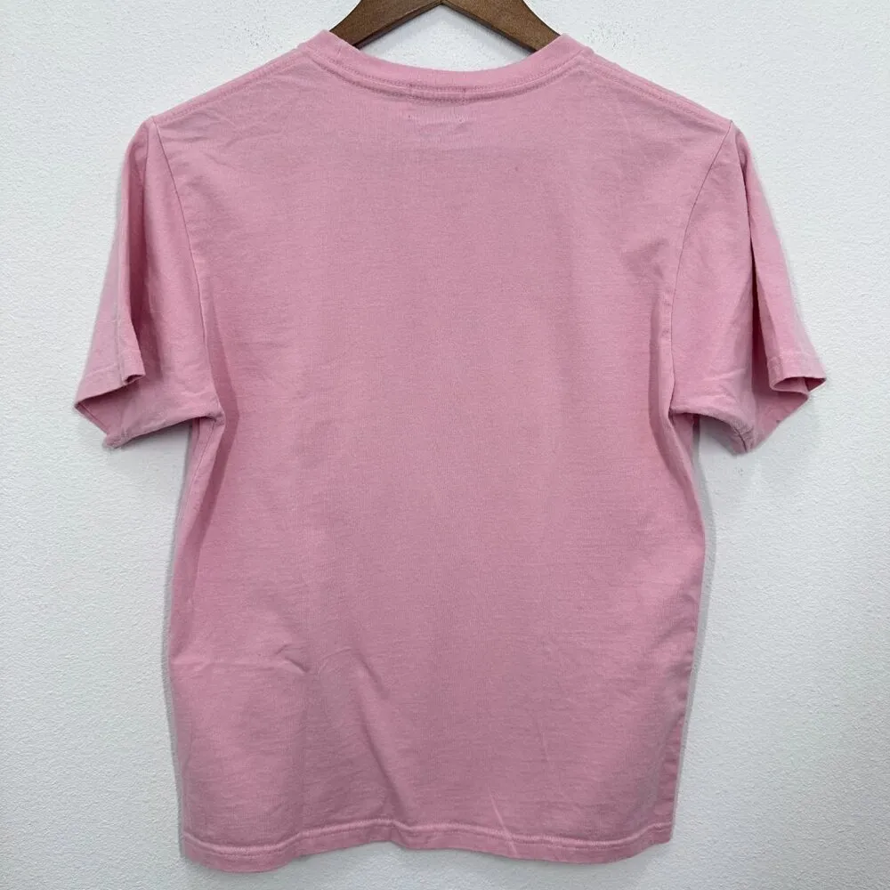 Tokyo Disney Resort Pink Mickey Mouse Castle Short Sleeve Tee Women's Size Small - Image 2