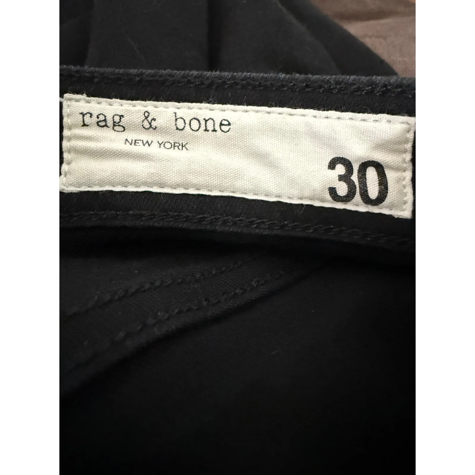 Rag Bone Nina High Rise Cigarette Skinny Black Jeans Women Size 30 - Image 2