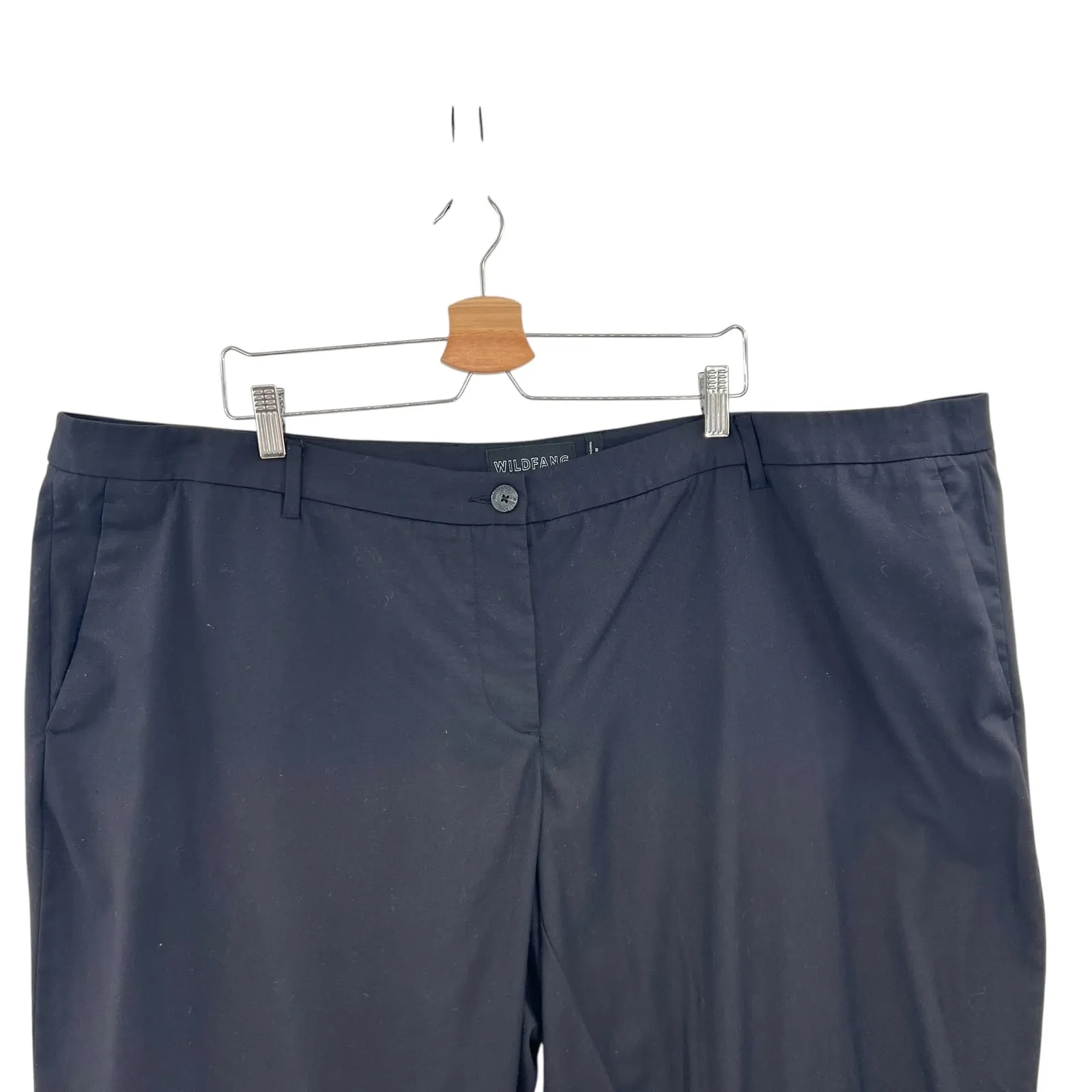 Wildfang Empower Trouser Pants Stretch Solid Black Plus Size 24W‎ - Image 4