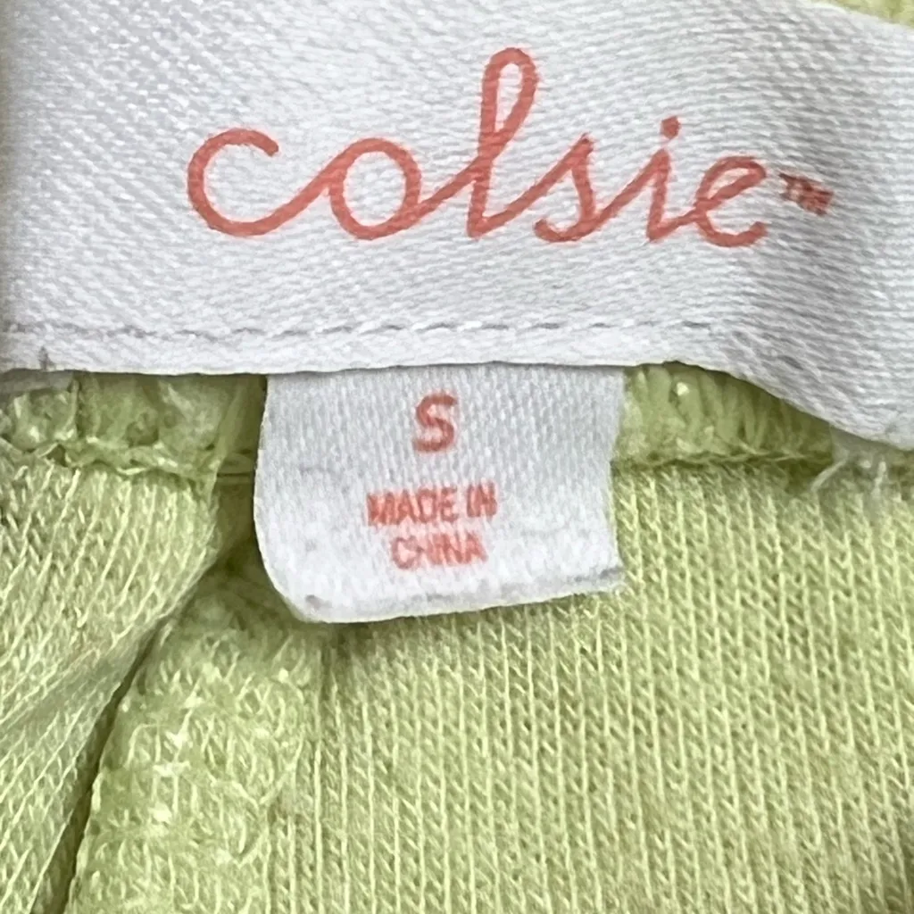 Colsie Women’s Neon Green Fleece Joggers - Image 6