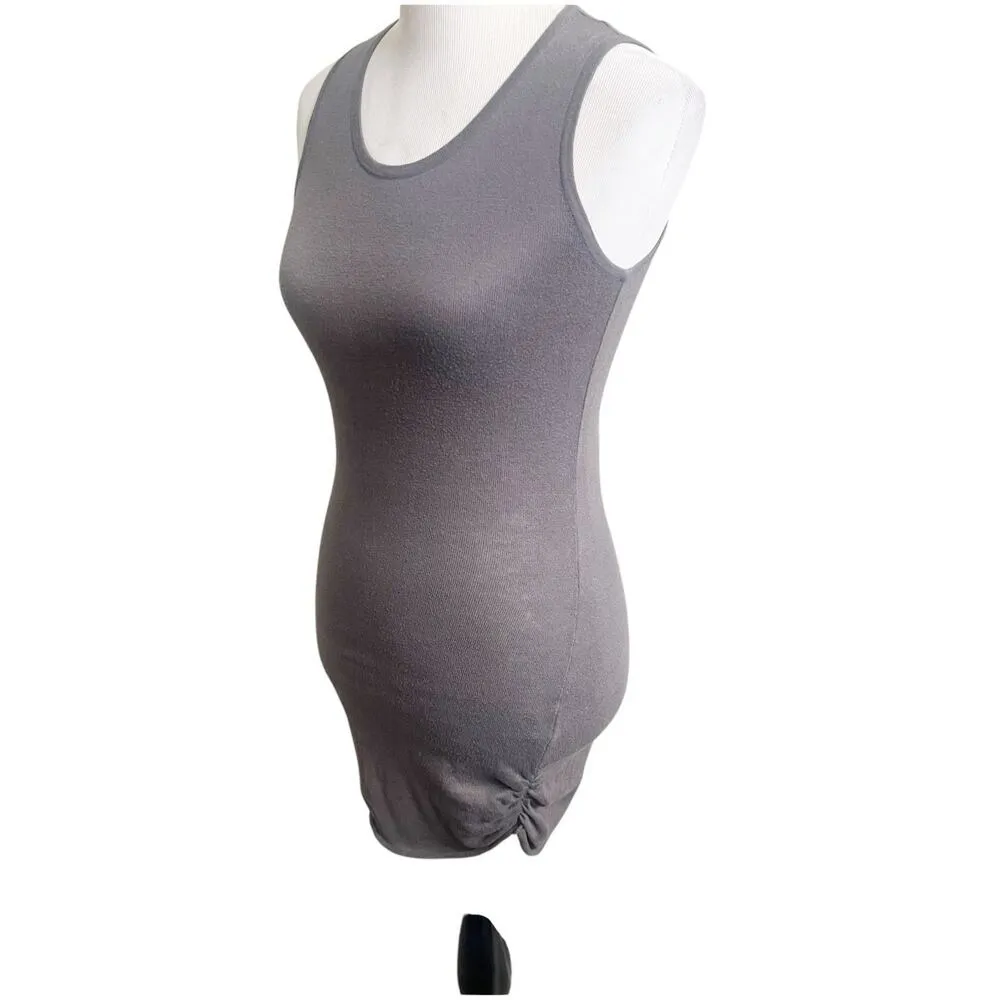 Planet By Lauren G Cotton Tunic XS/Small Designer Sustainable Fabric Gray - Image 5