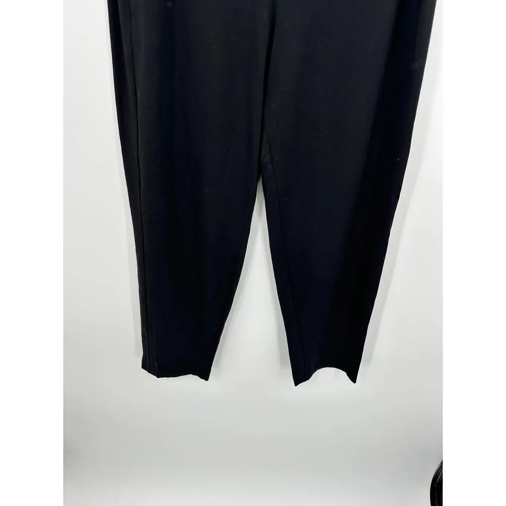 Eileen Fisher Pants Women XL NWT Black Slouch Ankle Pant Pull on Stretch Comfort - Image 3