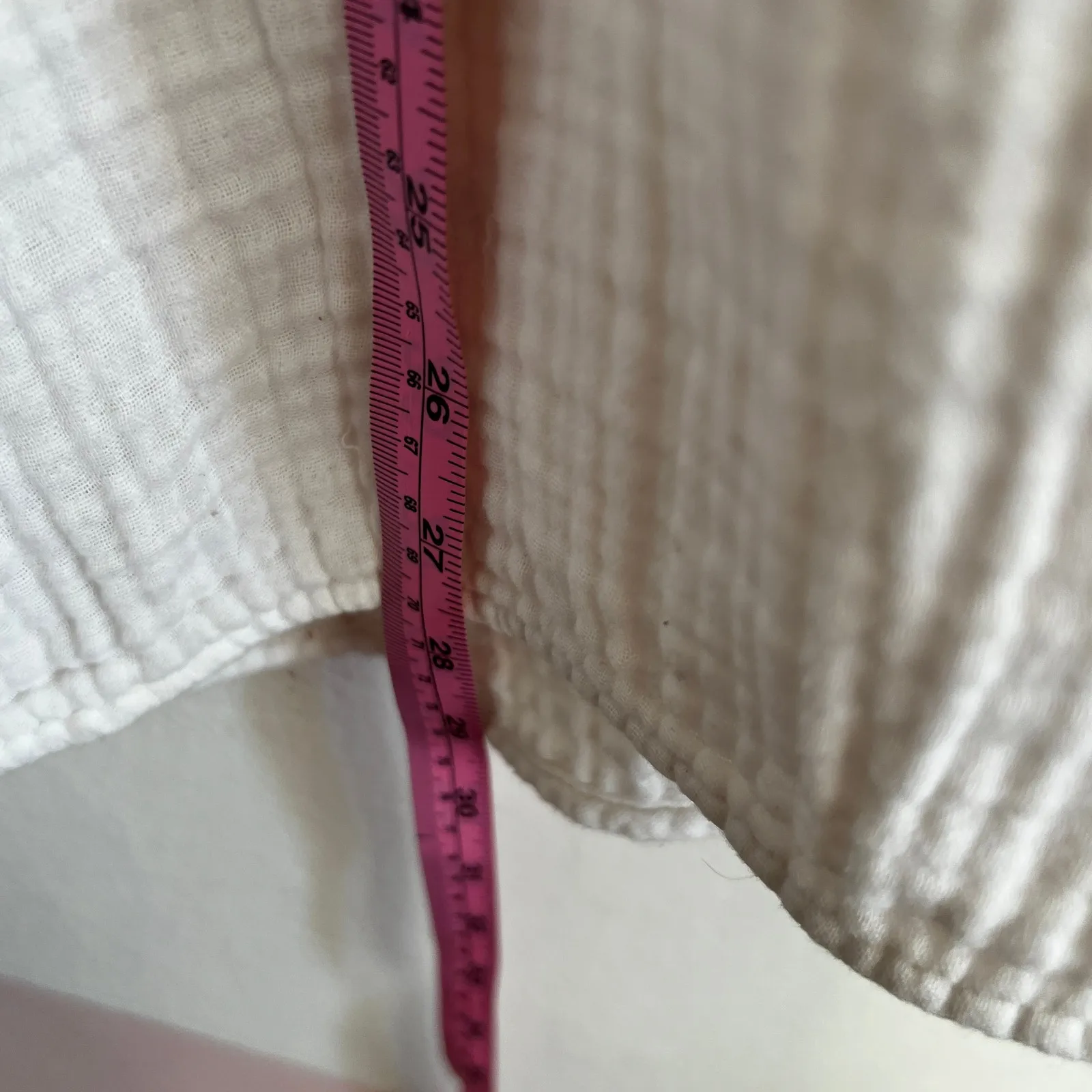 Lou &‎ Grey White Gauze Top Oversized Boxy Blouse Minimalist 100% Cotton - Image 6