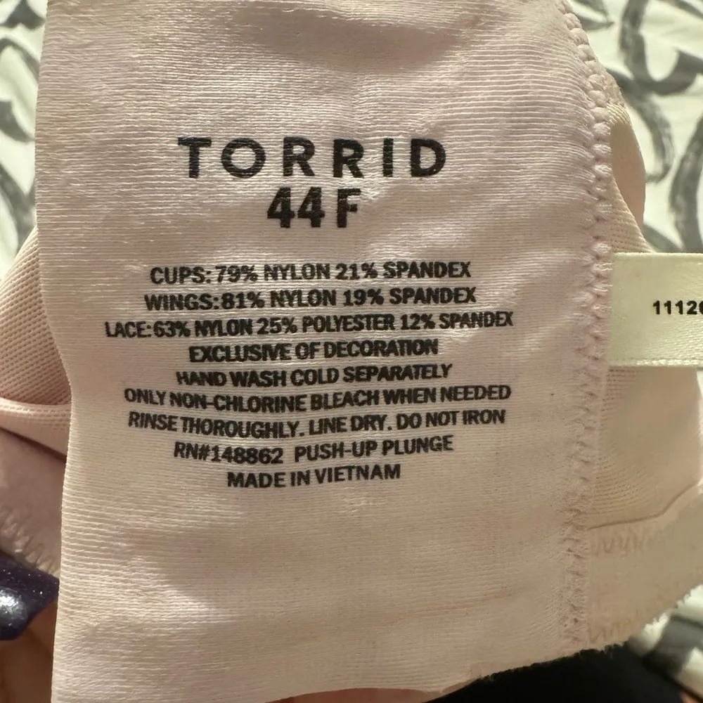 Torrid Pink Push up Plunge Bra - Image 3