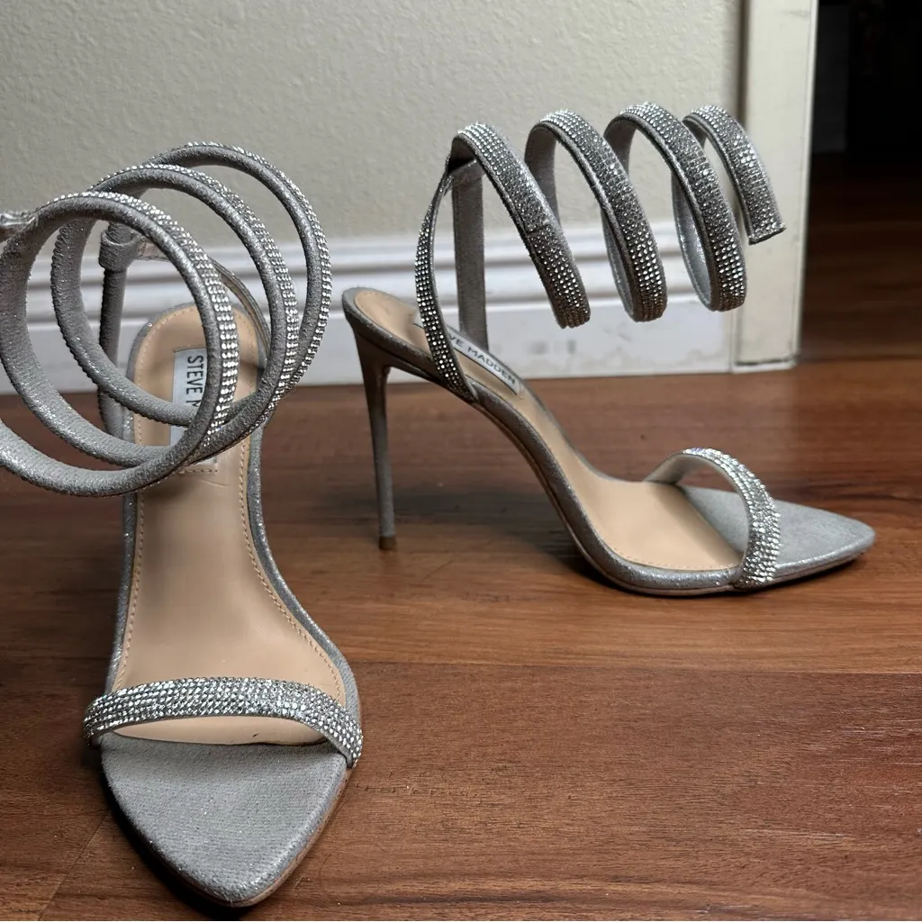 Steve Madden Bali Faux Leather Strappy Heels Women's 7 - Image 8