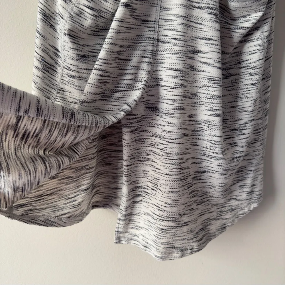 Lululemon Tie It Up Singlet in Tiger Space Dye Black White Tie-Back Tank Top - Image 6