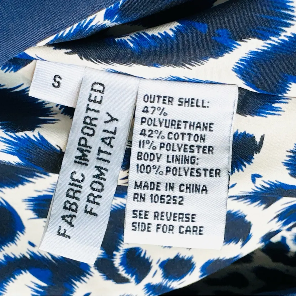 Jane Post Navy Blue Trench Coat All Weather Jacket Size S - Image 11