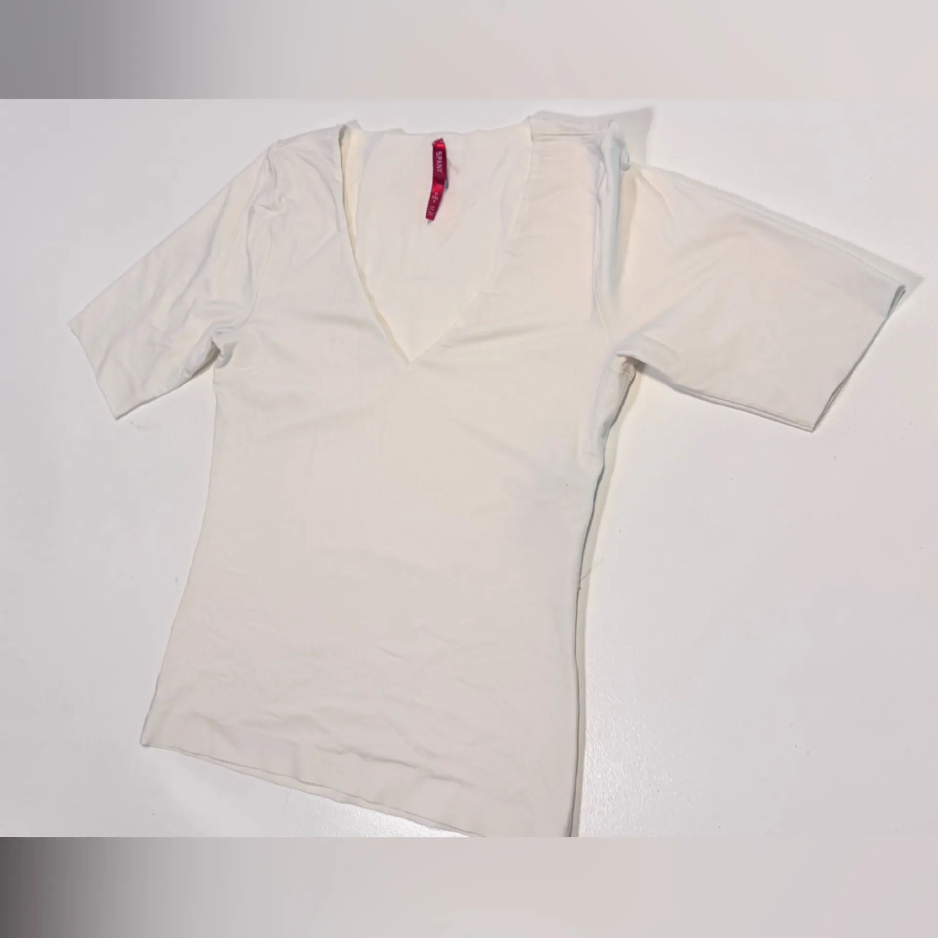 SPANX  white Short Sleeve Top - Image 3