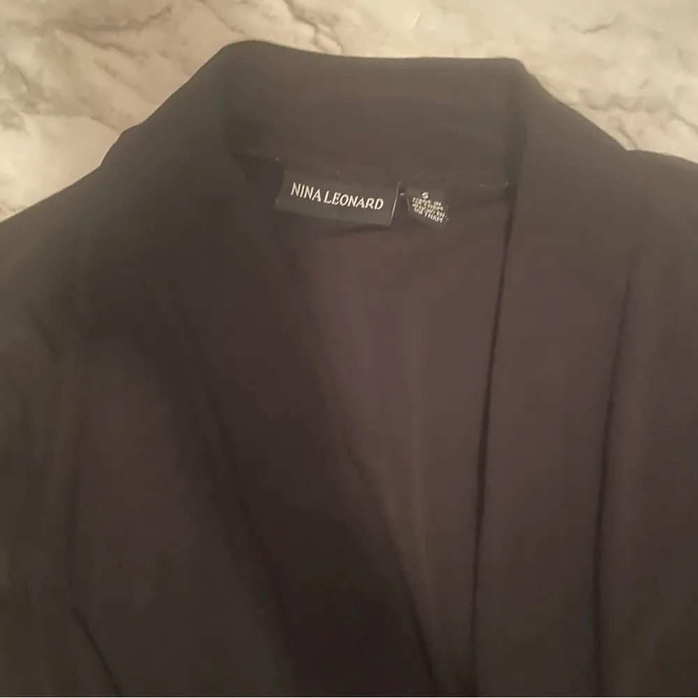 Nina Leonard Black Dress Jacket - Image 2