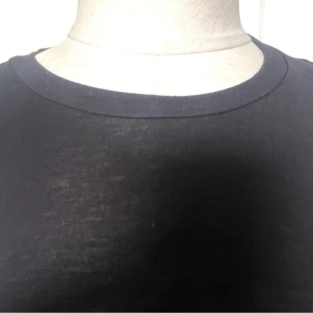 Shein black short sleeved side tie shirt - Image 6