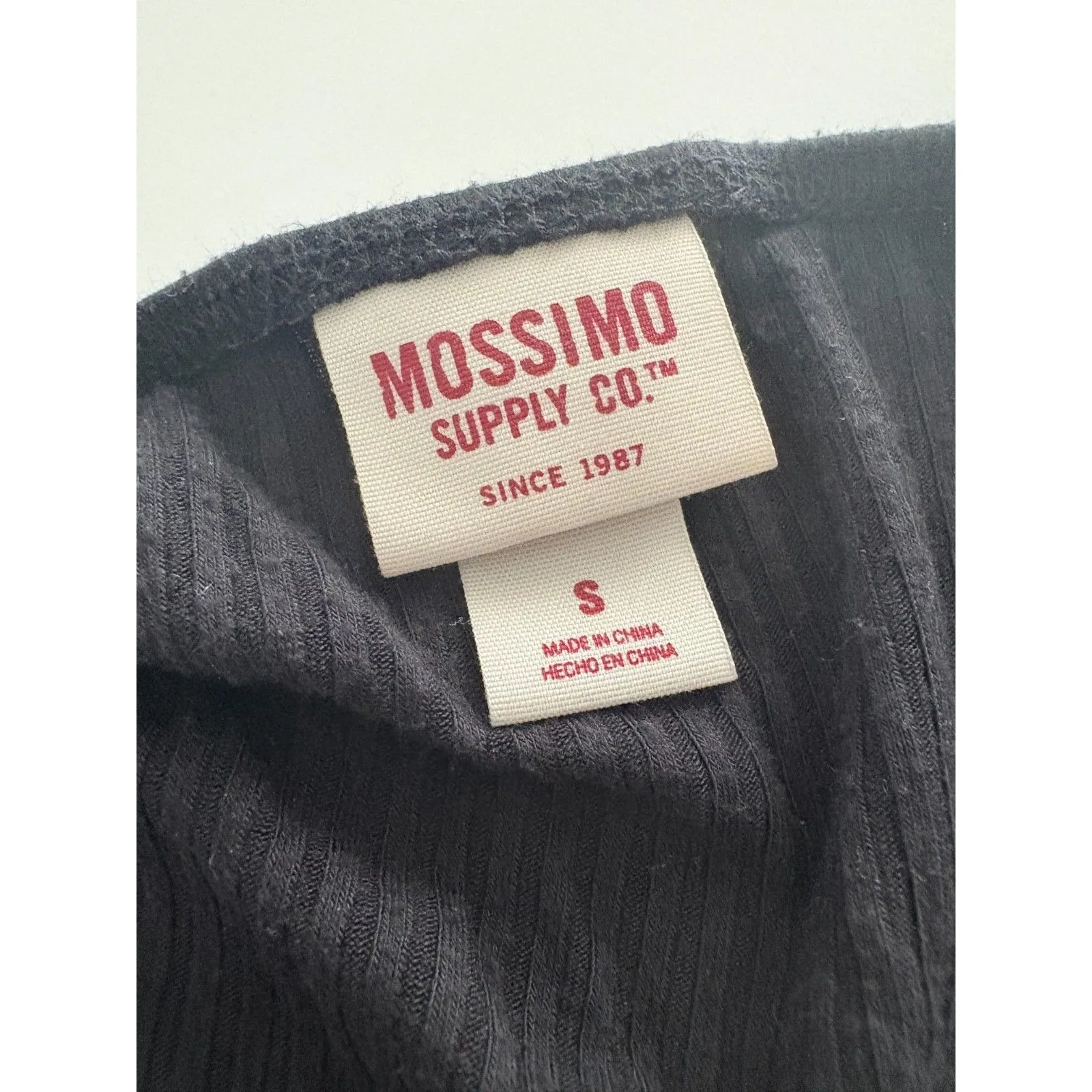 Y2K Mossimo Tank Dress Sz S Black Tunic Babydoll Dark Fairy Twilight Ribbed Soft - Image 6