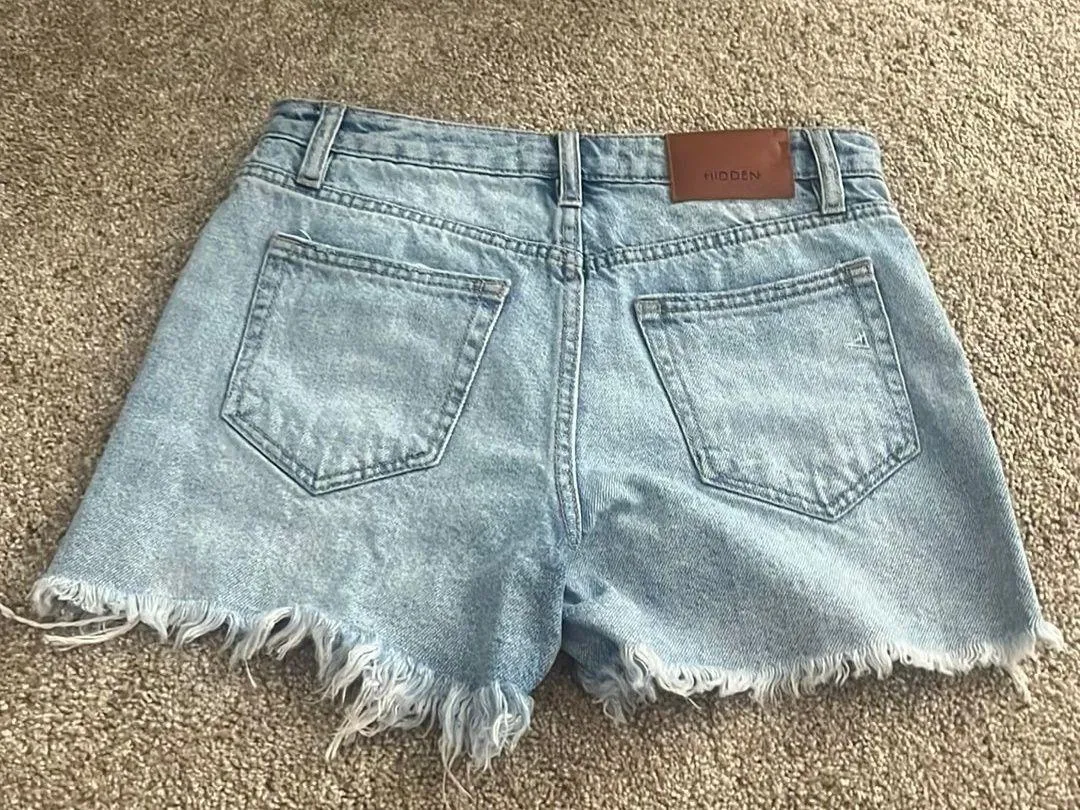 HIDDEN Denim Jean Shorts, Size X-Small - Image 3