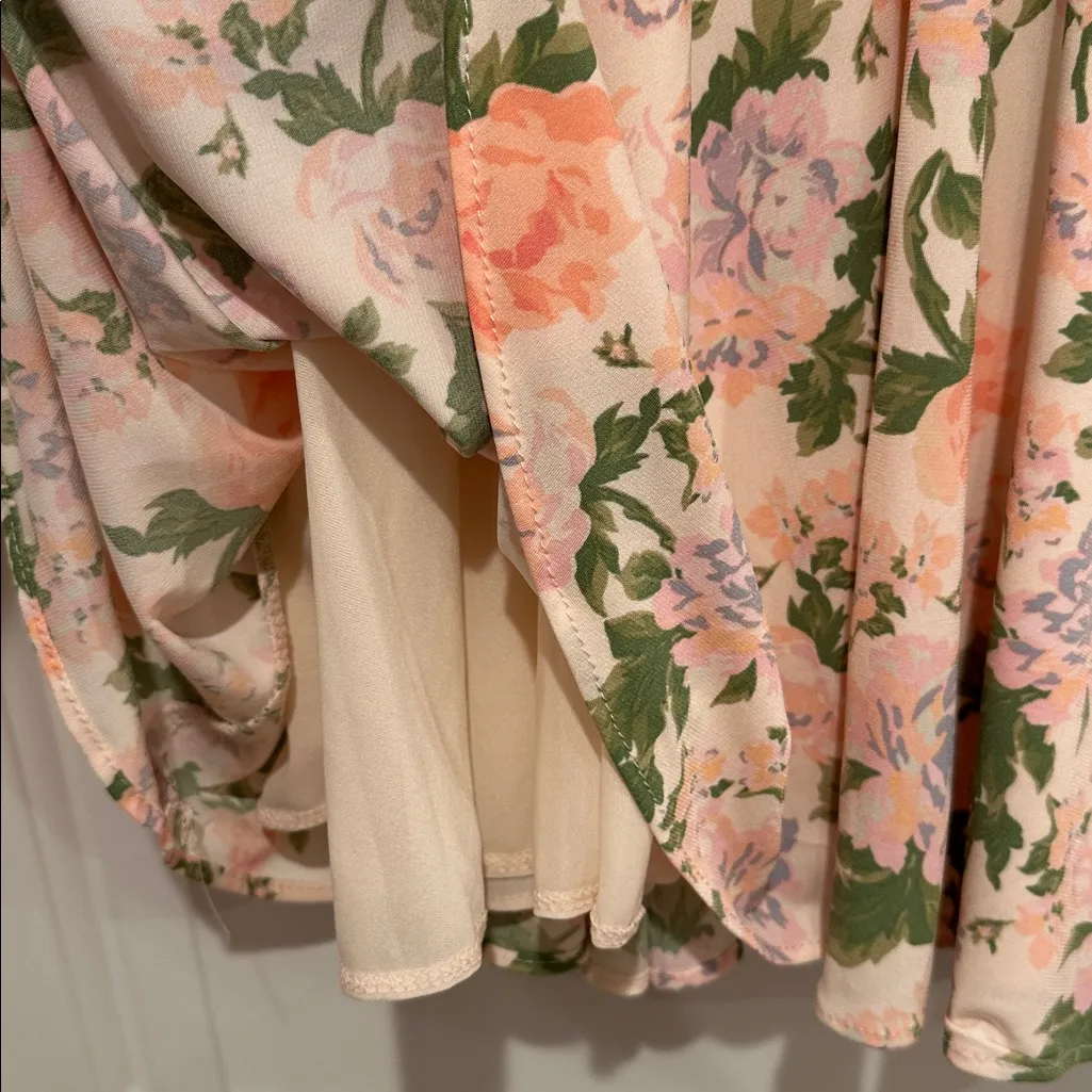 NWT Zara Mini Floral Spaghetti Strap Dress Blogger Favorite Sz XS - Image 9