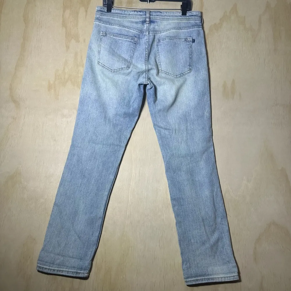 Pilcro By Anthropologie Slim Boyfriend Jeans Distressed Light Wash Size 28 - Image 9