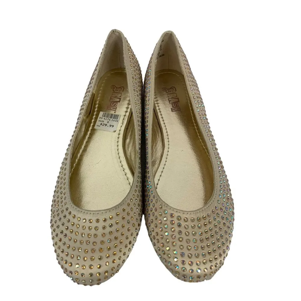 Brash Women's Gold Flats - Image 2