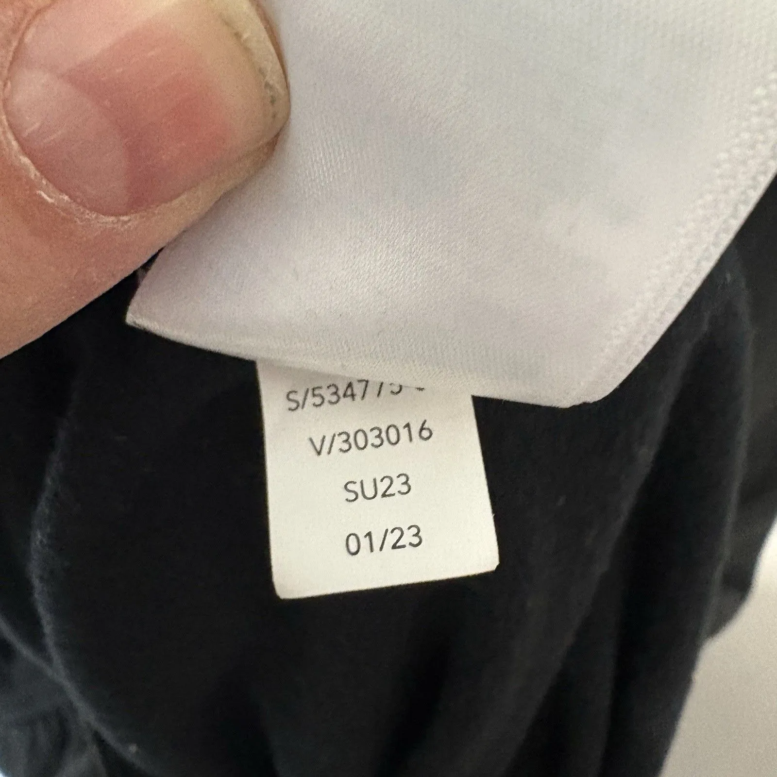 Athleta Balance Romper Women's Large Black Stretch Tie-Waist V-Neck Athleisure - Image 8