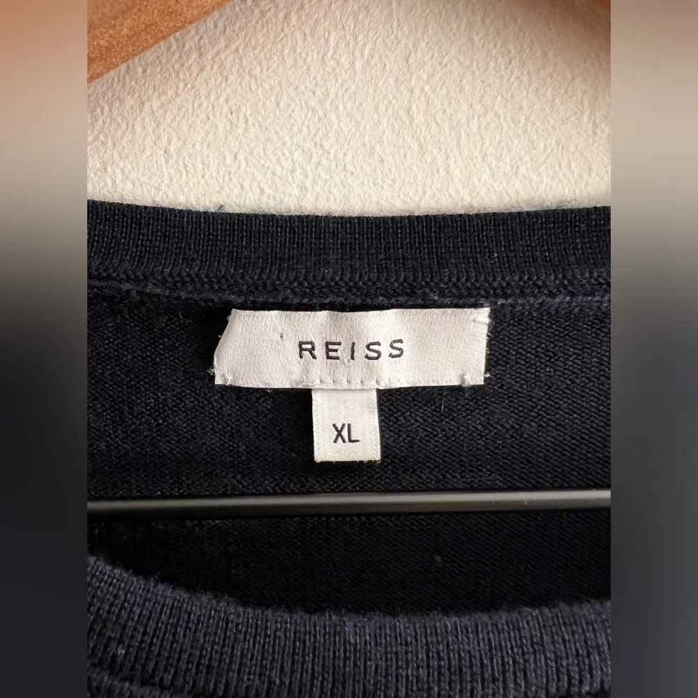Reiss Wool black long sleeve crew sweater XL - Image 3