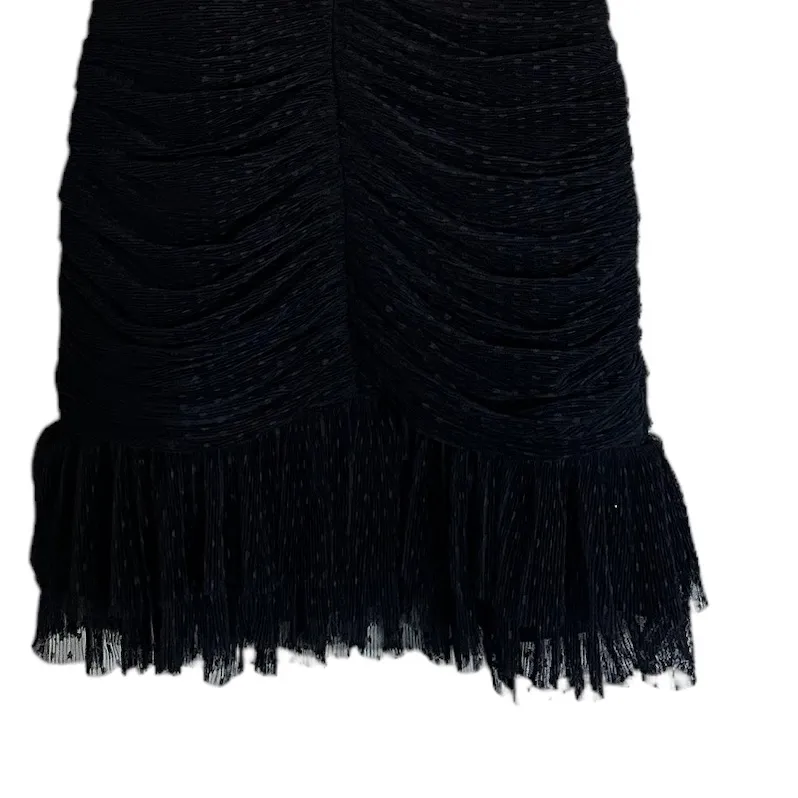 NWT ENDLESS ROSE Mesh Ruched Puff Sleeve Minidress In Black - Image 13