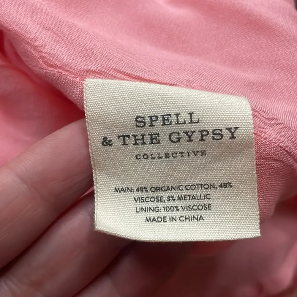 Spell & The Gypsy Hendrix Strappy Maxi Dress Dusty Pink Size XS - Image 14