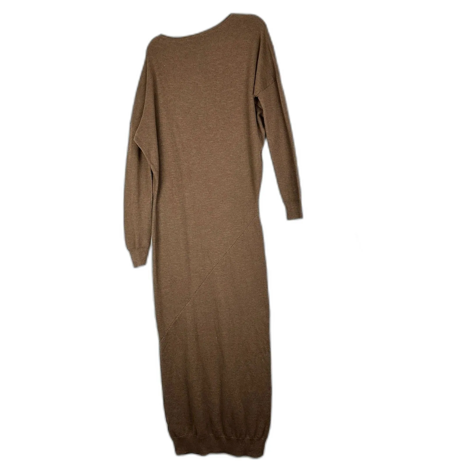 Free People Free-est Hollis Sweater Midi Dress Size Medium Carafe Cotton Linen - Image 5