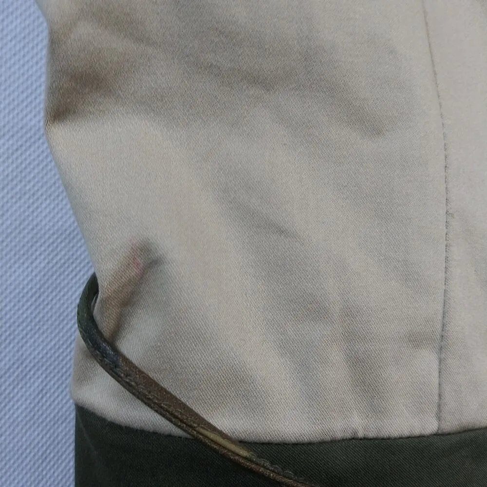 Citrine Green Tan Pants Set Business Casual Safari 2 Piece Set Size 14 - Image 8