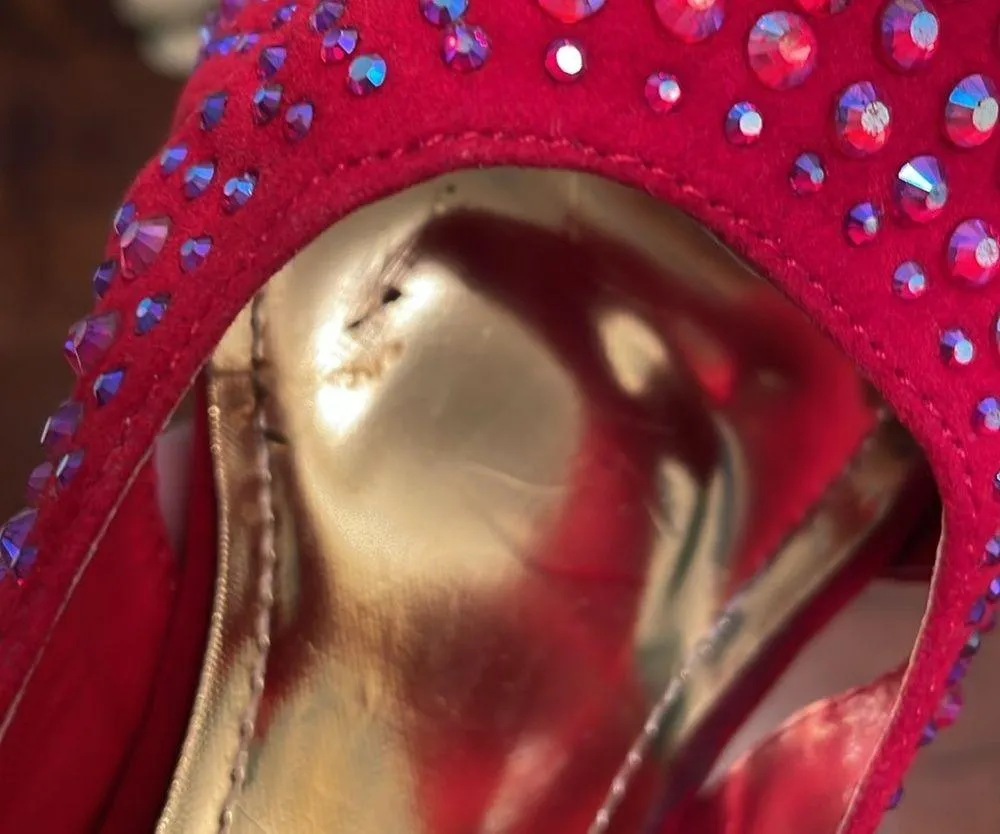 👠👠👠BOGOHO👠👠👠Red Bedazzled Stripper Heels - Image 7
