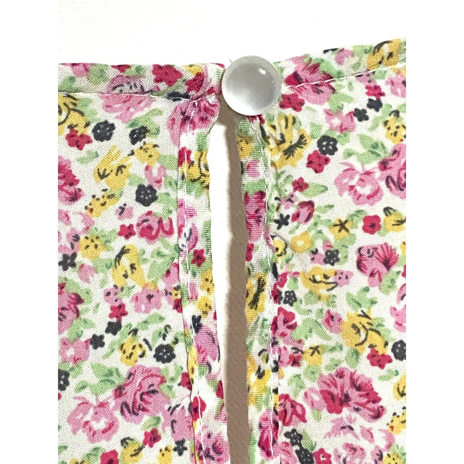 Cynthia Rowley Floral Blouse Top Plus 3X Flutter Sleeve Cottagecore Peasant Boho - Image 5