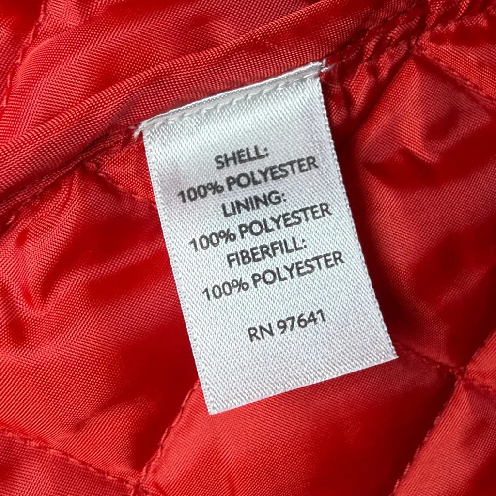 Red J. Jill Quilted Vest with Button Closure Size M - Image 6