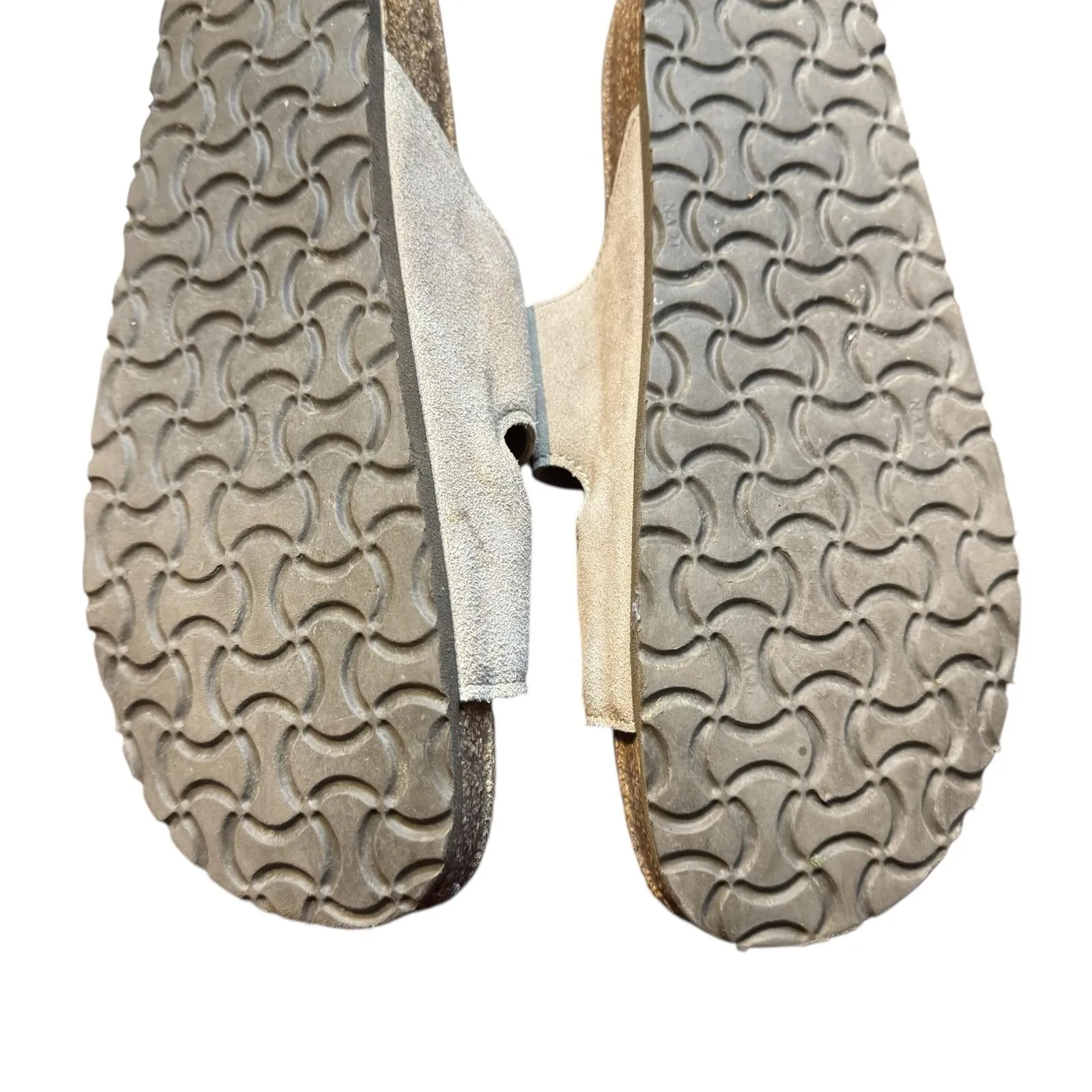 Naot Sandals Women Size 9 Womens 7 EU 40 Gray Suede Santa Barbara Two Strap Cork - Image 12