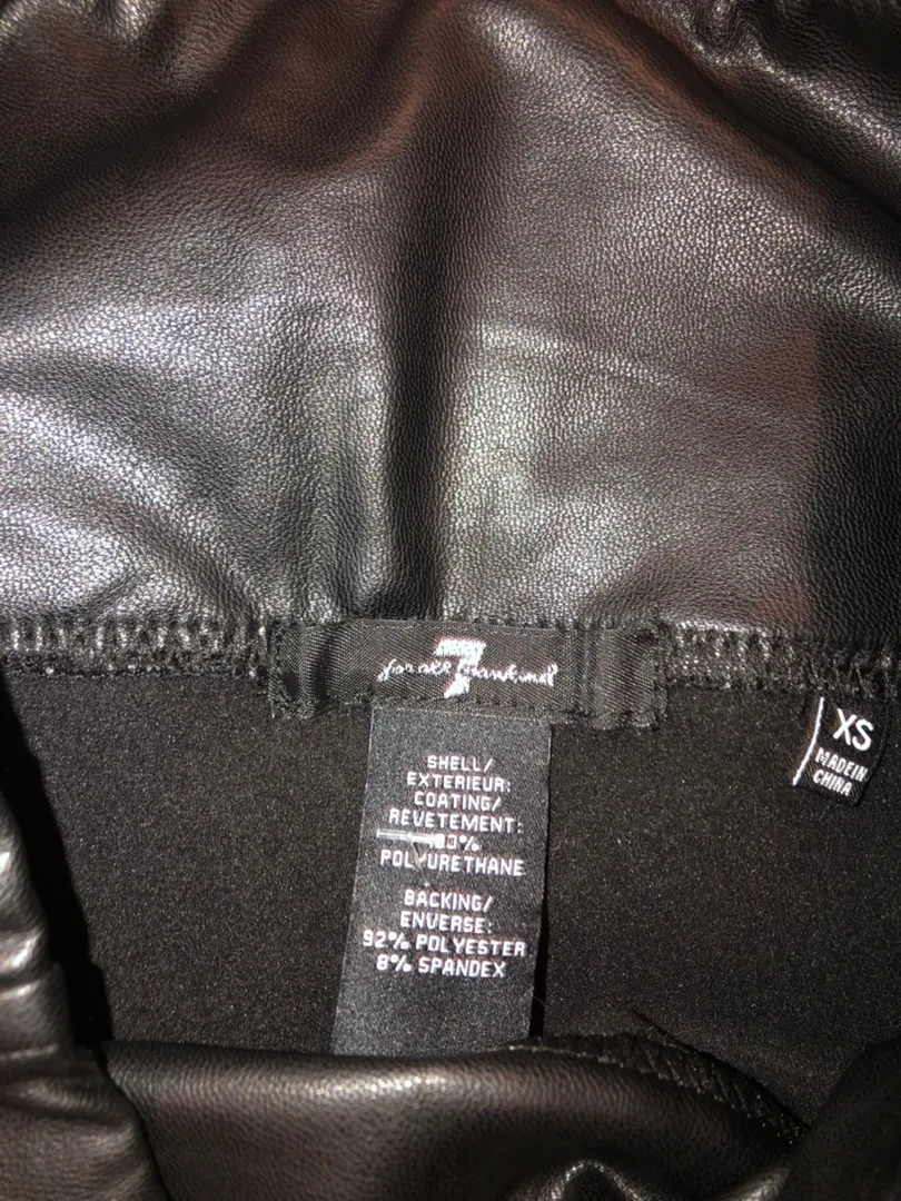 7 For All Mankind leather leggings - Image 3