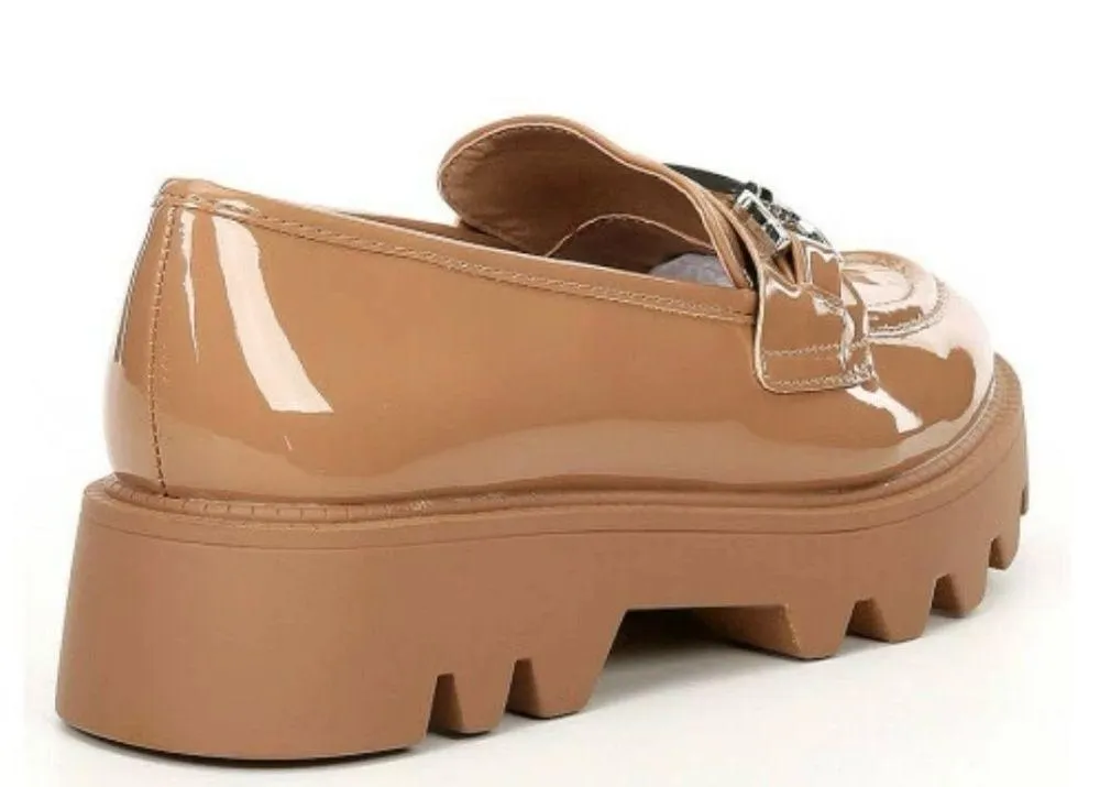 Chelsea and Violet Vera Patent Slip-on Lug Sole Loafer - Image 5