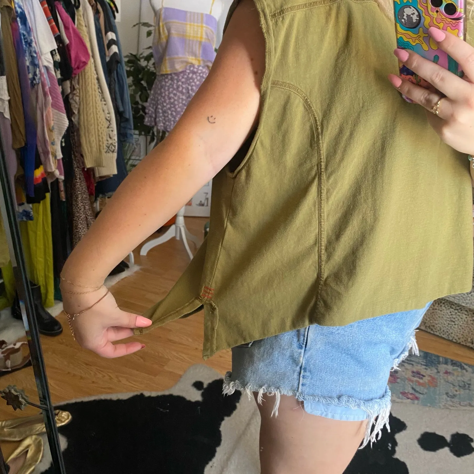 BDG Dolman Sleeve Relaxed Fit Pullover Knit Shirt Green Size Small - Image 2