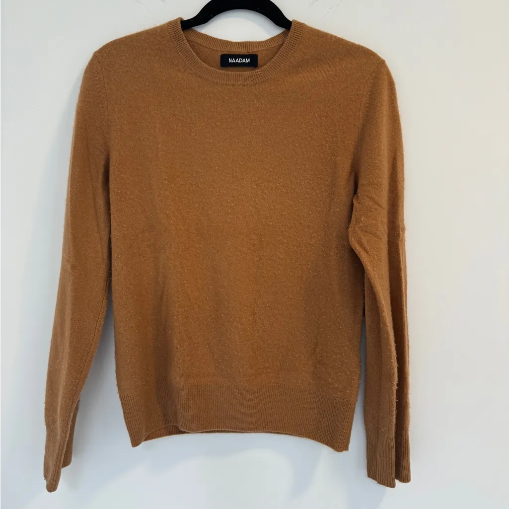 Naadam Cashmere Sweater Tan Size XS - Image 2