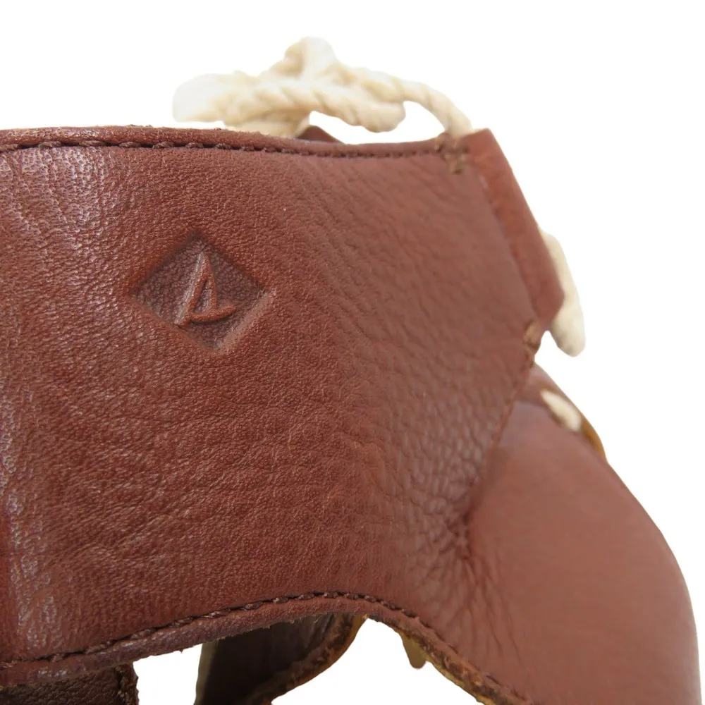 Sperry Top Sider Vivienne Lia Leather Sandals Lace Up Block Heel Size 7 - Image 7