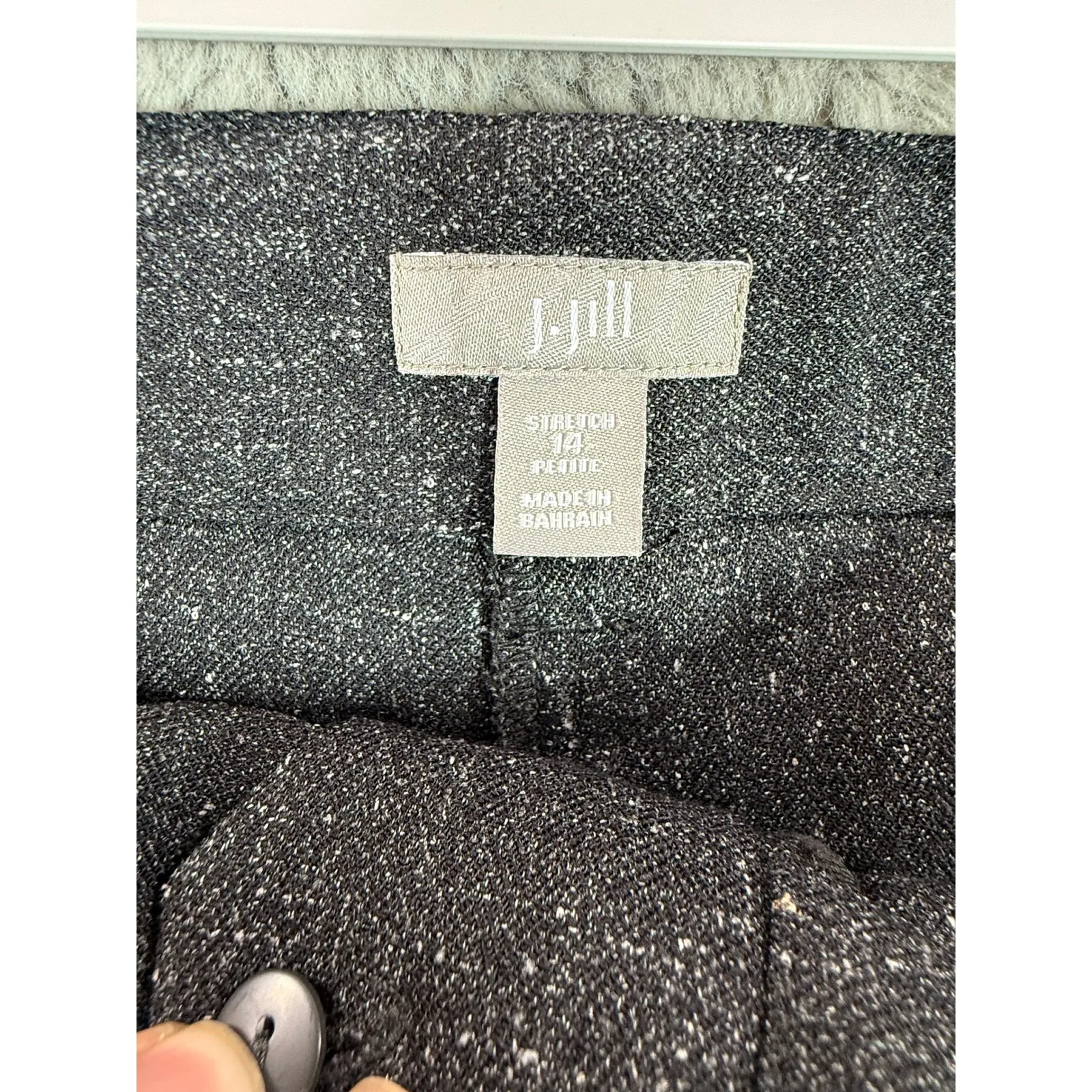 J.Jill Gray Stretch Career Dress Pants Petite Size 14P Work Office Career Winter - Image 3